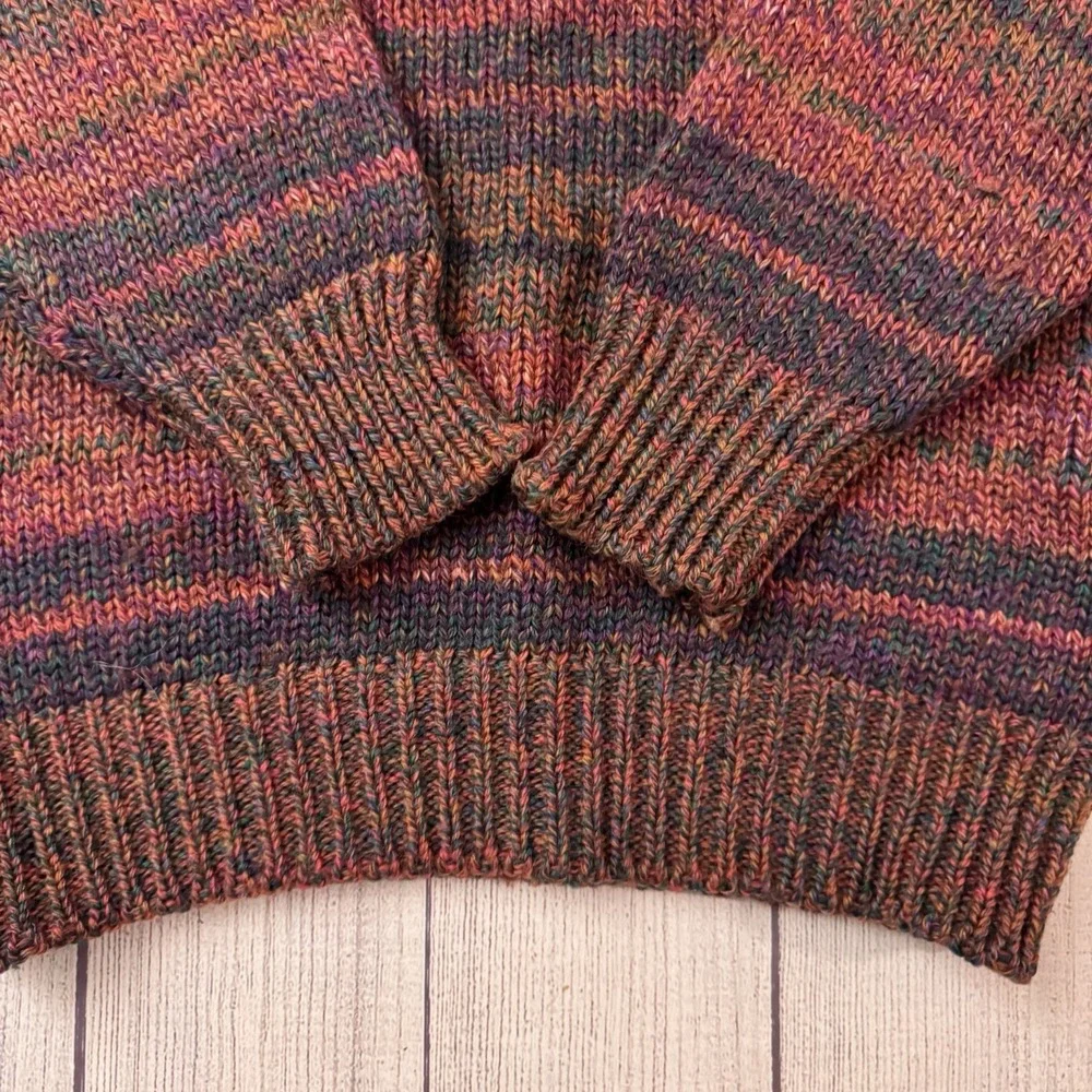 Blarney Ireland Handloomed Pure New Wool Crewneck Sweater Multicolor Size L
